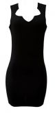 Vestido de Viscolycra com Detalhe no Decote- PLUS SIZE